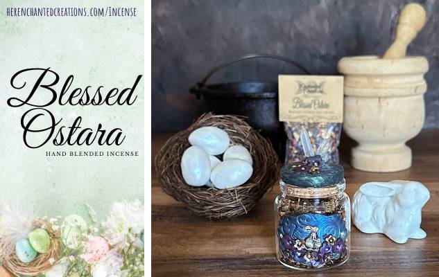 Spring Equinox, also known as Ostara, Blessing hand blended incense