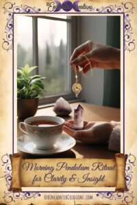 Morning divination with a pendulum