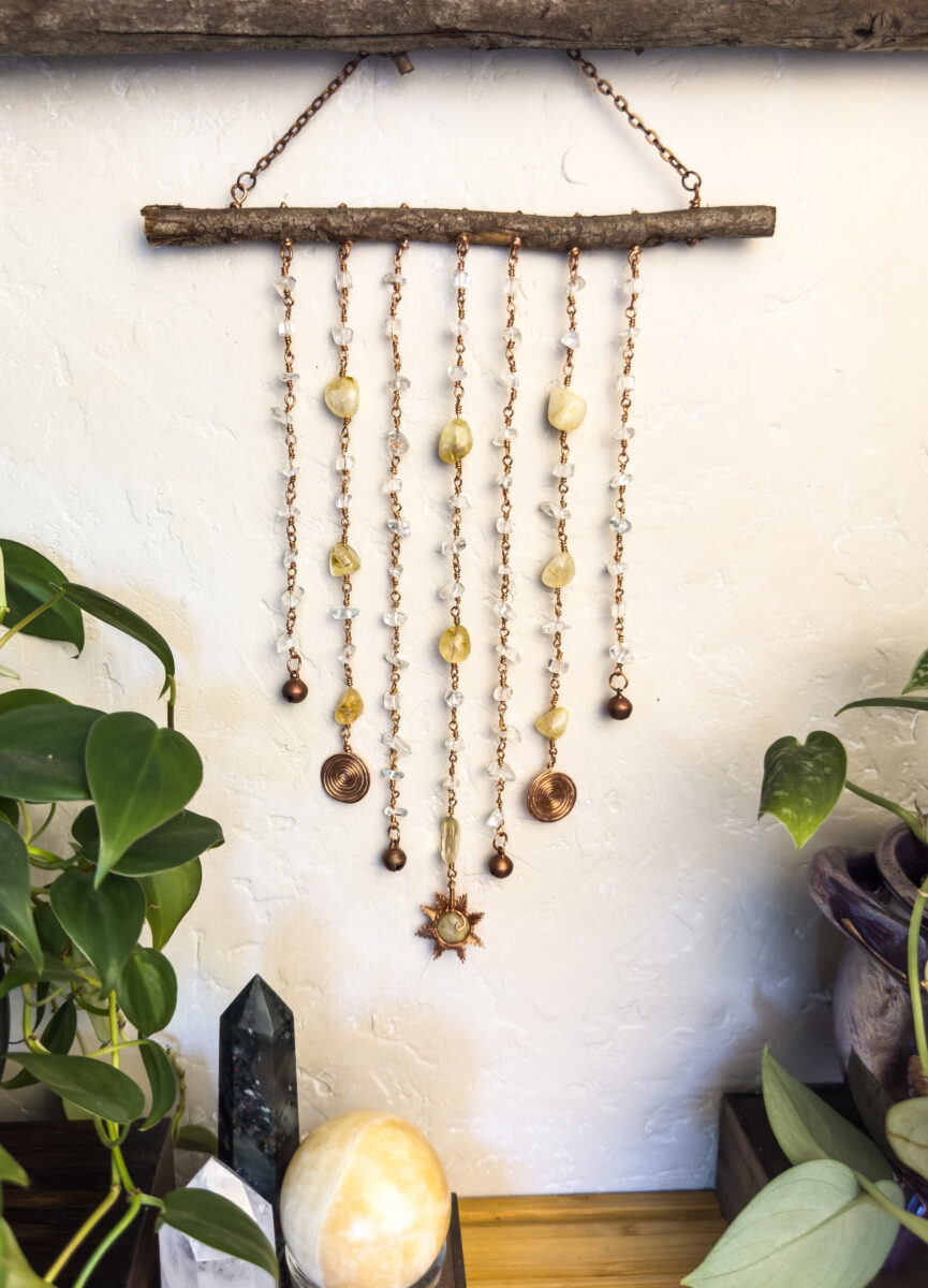 Citrine Crystal Solar Suncatcher
