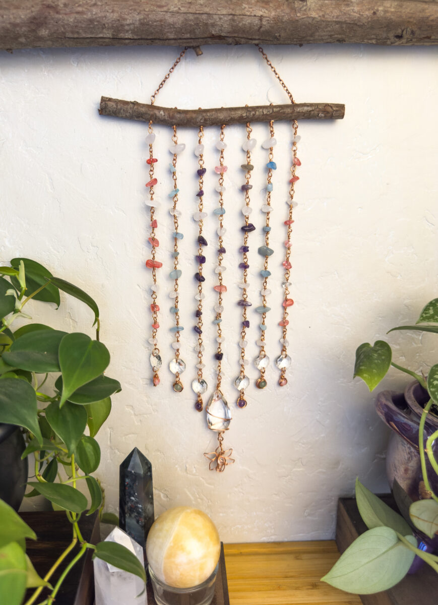 Pastel Blossom Crystal Curtain Suncatcher