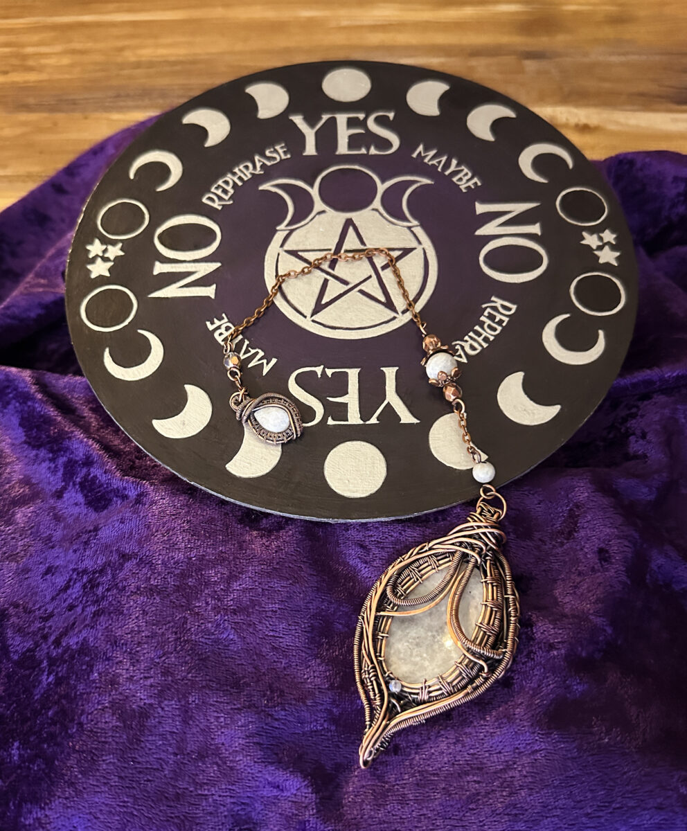 Rainbow Moonstone Pendulum