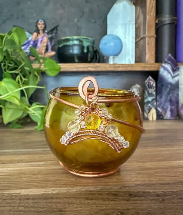 Stand tall in your power ✨

This golden-yellow candleholder channels the radiant energy of citrine and the symbolism of the crown. 

A tool for those ready to lead, speak their truth, and claim their sacred authority.

Find this and many other magickal creations to help you with your spiritual journey in my shop, link in bio. 

https://herenchantedcreations.com/SCHS

#magicalcreations #makingmagic #makeeverydaymagic #magicaltools #herenchantedcreations #witchylife #everydaywitchcraft #candleholders #citrinecrystal #crystalenergy