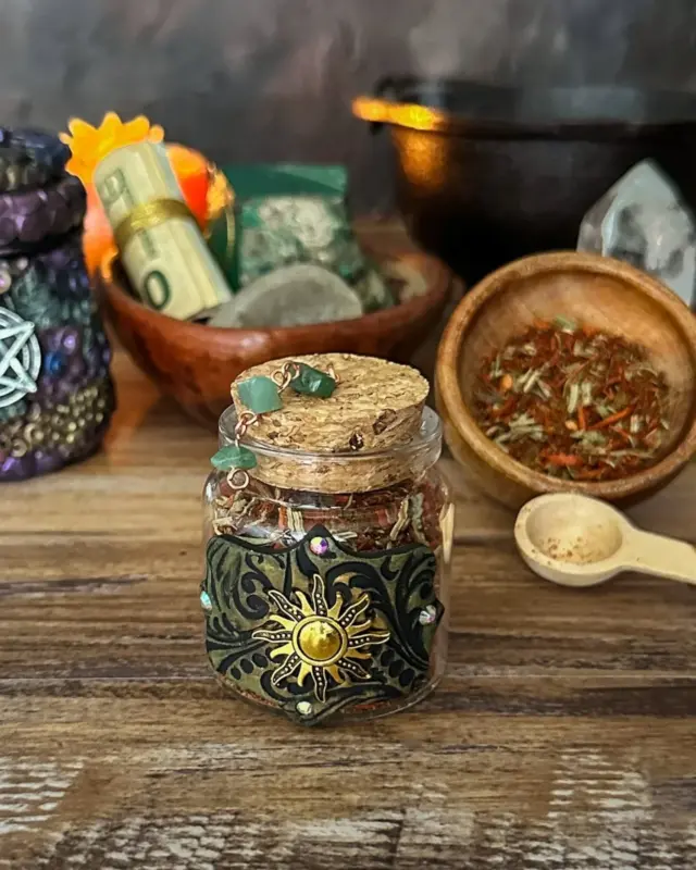 🔥 Empowered Business Success Herbal Incense 🔥

Manifesting magic in your business? Burn this blend before your next launch, meeting, or work session. A powerful boost for spiritual entrepreneurs who lead with heart.

 Ingredients & Their Magickal Properties

This blend is a sacred recipe from my personal Book of Shadows, formulated through years of practice and spiritual connection. Crafted in small batches, it includes:

✨ Basil – Attracts wealth, luck, and successful ventures.
✨ Benzoin – Boosts confidence, focus, and financial stability.
✨ Patchouli – Strengthens money-drawing magick for lasting prosperity.
✨ Bergamot – Encourages luck, success, and business expansion.
✨ Honeysuckle – Draws financial blessings and abundant opportunities.

A Few Ways to Use This Herbal Blend:

✨ Burn during prosperity rituals to set business success intentions.
✨ Use in candle magick to attract career growth and financial expansion.
✨ Add to charm bags or money bowls to amplify wealth energy.
✨ Sprinkle in workspaces or near business ledgers to remove obstacles and encourage steady income.
✨ Use in ritual baths to align your energy with abundance.

This and many other magickal creations available in the shop, link in bio. 

https://herenchantedcreations.com/follow-hec/

#herenchantedcreations #herbalblend #magicalcreations #makingmagic #makeeverydaymagic #magicaltools #everydaywitchcraft #everydaymagic #witchylife #ritualtools
